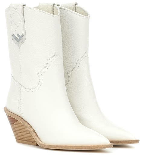 fendi boots white|fendi plaid cowboy boots.